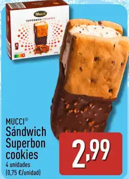 ALDI MUCCI Sándwich Superbon cookies oferta