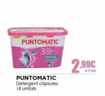 Perfumeries Facial Puntomatic Detergent Cápsules 18 Unitats oferta