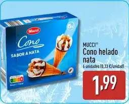 ALDI MUCCI Cono helado nata oferta