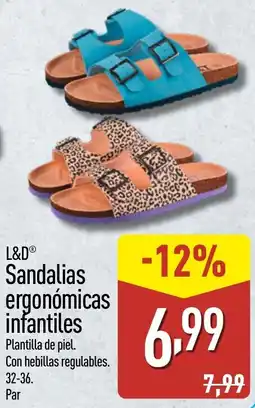 ALDI L&D Sandalias ergonómicas infantiles oferta