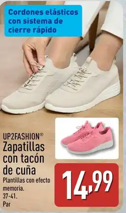 ALDI UP2FASHION Zapatillas con tacón de cuña oferta