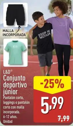 ALDI L&D Conjunto deportivo júnior oferta