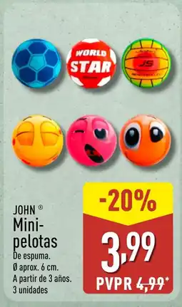 ALDI JOHN Mini- pelotas oferta