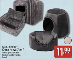 ALDI CACHET Y ROMEO Cama cueva 2 en 1 oferta
