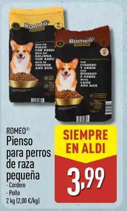 ALDI ROMEO Pienso para perros de raza pequeña oferta