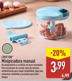 ALDI CROFTON Minipicadora manual oferta