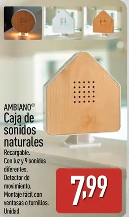 ALDI AMBIANO Caja de sonidos naturales oferta