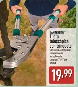 ALDI GARDENLINE Tijera telescópica con trinquete oferta
