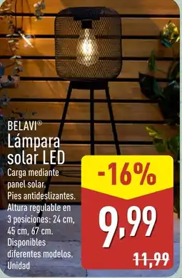 ALDI BELAVI Lámpara solar LED oferta