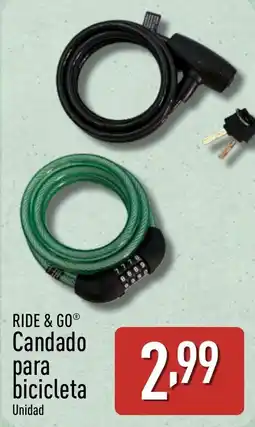 ALDI RIDE & GO Candado para bicicleta oferta