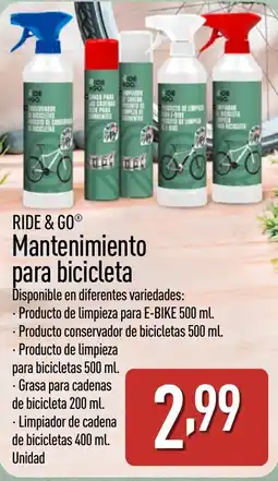 ALDI RIDE & GO Mantenimiento para bicicleta oferta