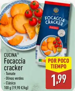 ALDI CUCINA Focaccia cracker oferta