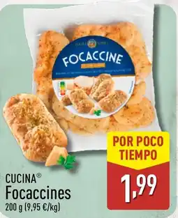 ALDI CUCINA Focaccines oferta