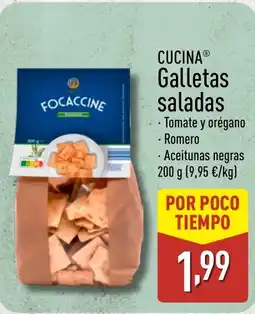 ALDI CUCINA Galletas saladas oferta