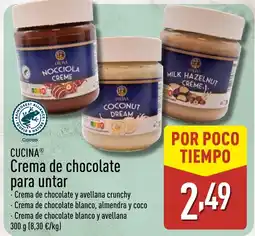 ALDI CUCINA Crema de chocolate para untar oferta