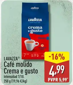 ALDI LAVAZZA Café molido Crema e gusto oferta