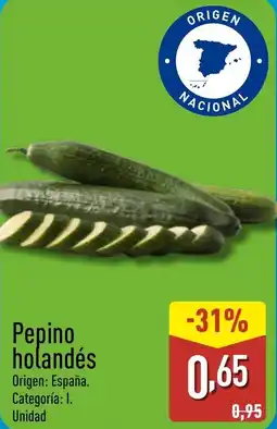 ALDI Pepino holandés oferta
