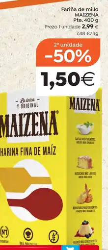 Plenus Supermercados MAIZENA Fariña de millo oferta