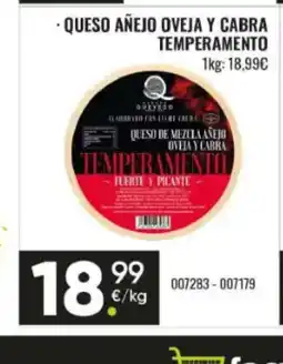 Family Cash TEMPERAMENTO Queso añejo oveja y cabra oferta