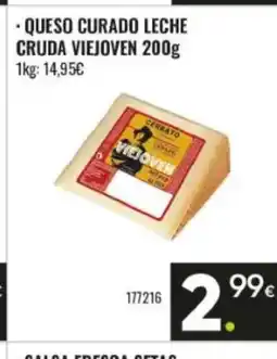 Family Cash VIEJOVEN Queso curado leche cruda oferta