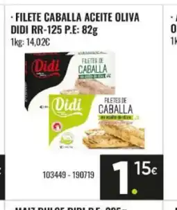 Family Cash DIDI Filete caballa aceite oliva oferta