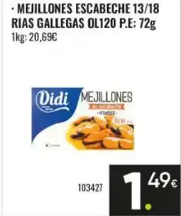 Family Cash Mejillones escabeche 13/18 rias gallegas oferta