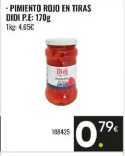 Family Cash DIDI Pimiento rojo en tiras oferta