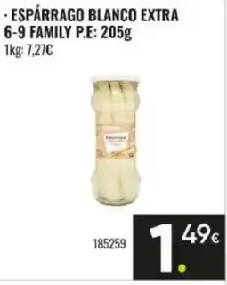 Family Cash FAMILY Espárrago blanco extra 6-9 oferta