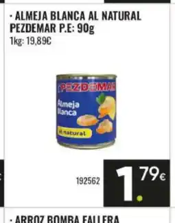 Family Cash PEZDEMAR Almeja blanca al natural oferta