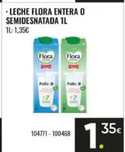 Family Cash FLORA Leche entera o semidesnatada oferta