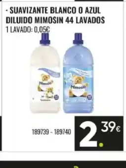 Family Cash MIMOSIN Suavizante blanco o azul diluido 44 lavados oferta
