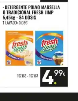Family Cash FRESH LIMP Detergente polvo marsella o tradicional oferta