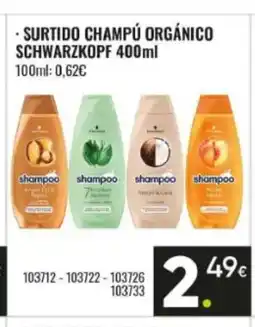 Family Cash SCHWARZKOPF Surtido champú orgánico oferta