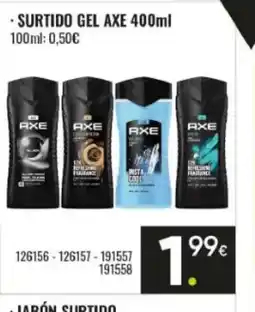 Family Cash AXE Surtido gel oferta