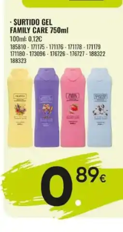 Family Cash FAMILY CARE Surtido gel oferta