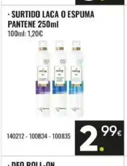 Family Cash PANTENE Surtido laca o espuma oferta