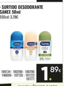 Family Cash SANEX Surtido desodorante oferta