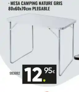 Family Cash Mesa camping nature gris plegable oferta