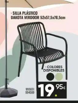 Family Cash Silla plástico dakota verdoor oferta
