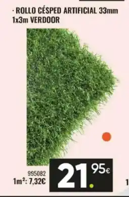 Family Cash Rollo césped artificial 33mm 1x3m verdoor oferta