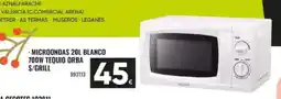 Family Cash Microondas 20l blanco 700w tequio orba s/grill oferta