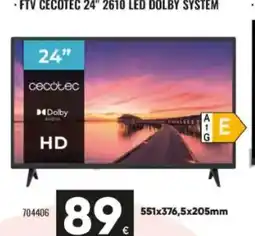 Family Cash CECOTEC Ftv 24" 2610 led dolby system oferta