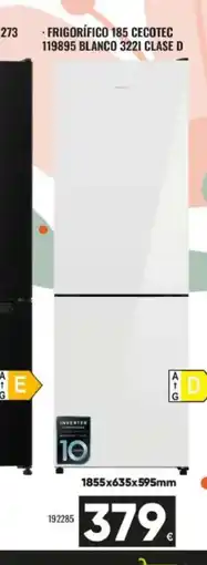 Family Cash CECOTEC Frigorífico 185 blanco 3221 clase d oferta