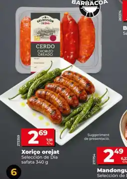 Dia SELECCIÓN DE DIA Xoriço orejat oferta
