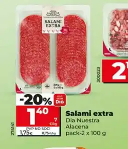 Dia DIA NUESTRA ALACENA Salami extra oferta