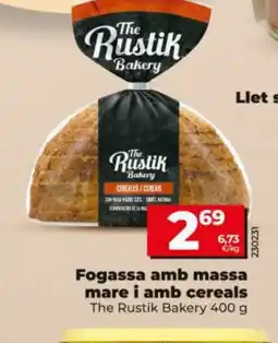 Dia THE RUSTIK BAKERY Fogassa amb massa mare i amb cereals oferta