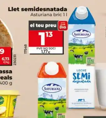 Dia ASTURIANA Llet semidesnatada oferta