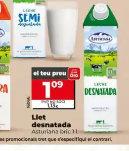Dia ASTURIANA Llet desnatada oferta