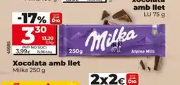 Dia MILKA Xocolata amb llet oferta