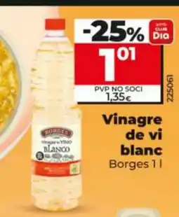 Dia BORGES Vinagre de vi blanc oferta